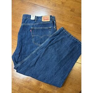 New Levi's 550 Jeans Men's Size 52x30 Blue Denim Relaxed Fit NWT